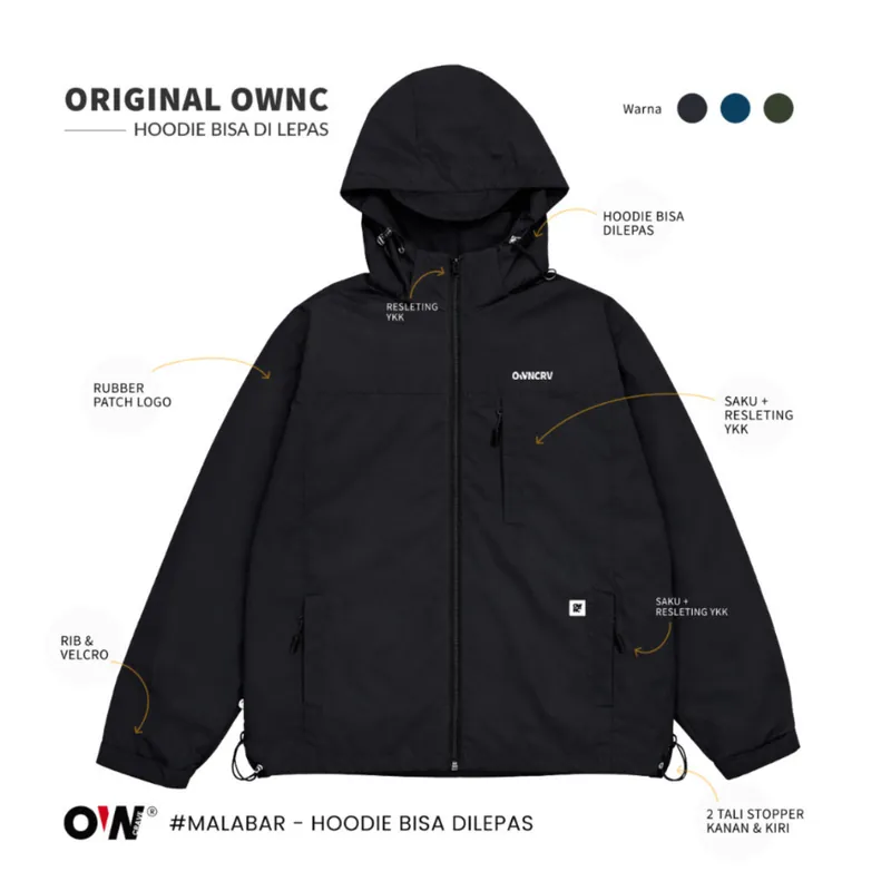 Jaket Malabar hitam