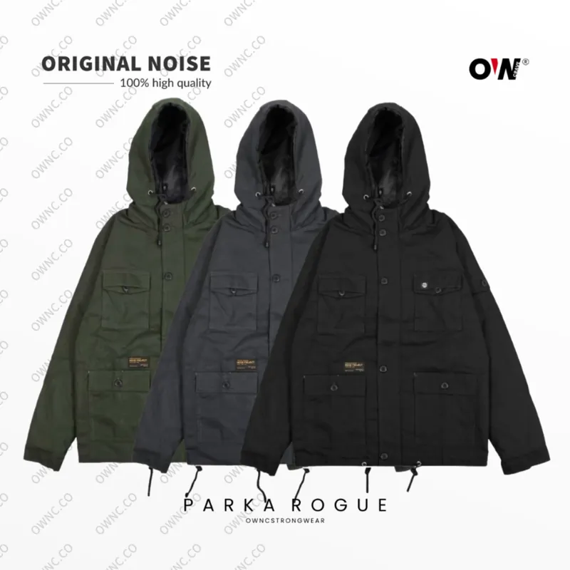 Parka Rogue dalam tiga warna